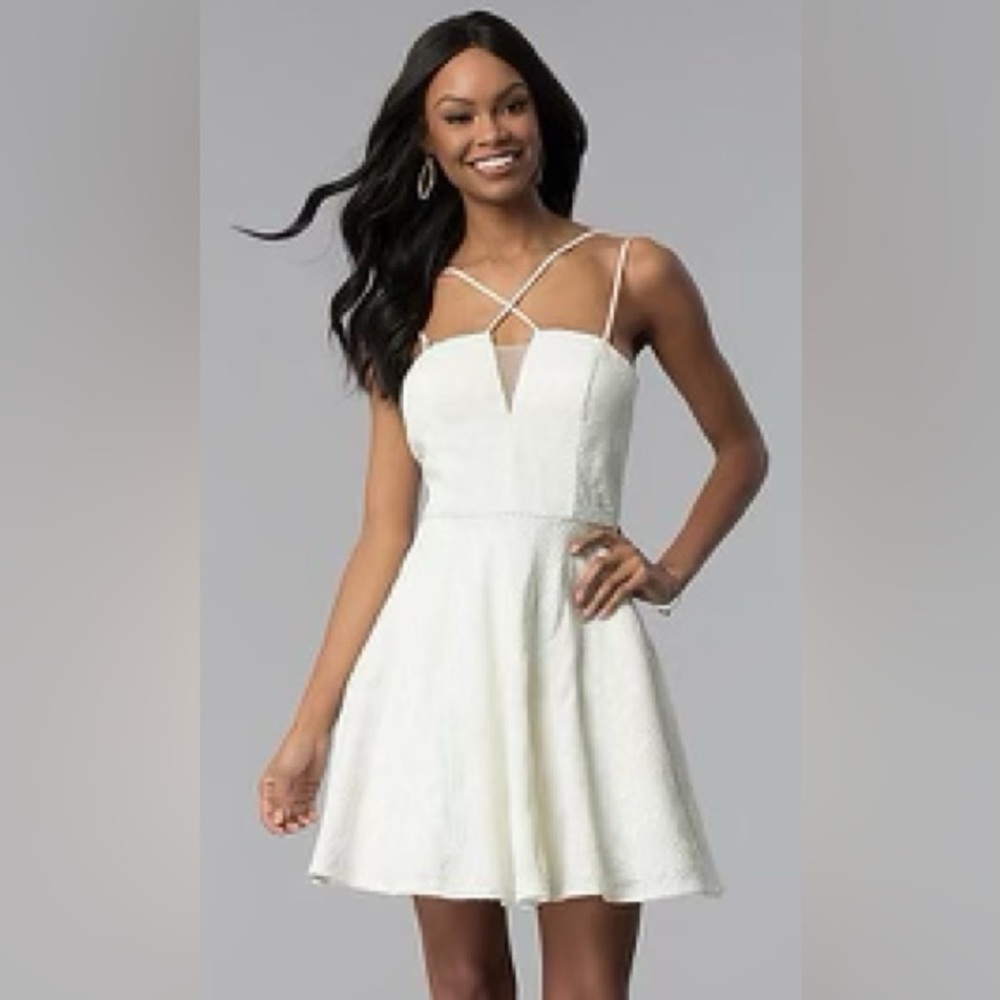 Jodi Kristopher white lace dress, size 5